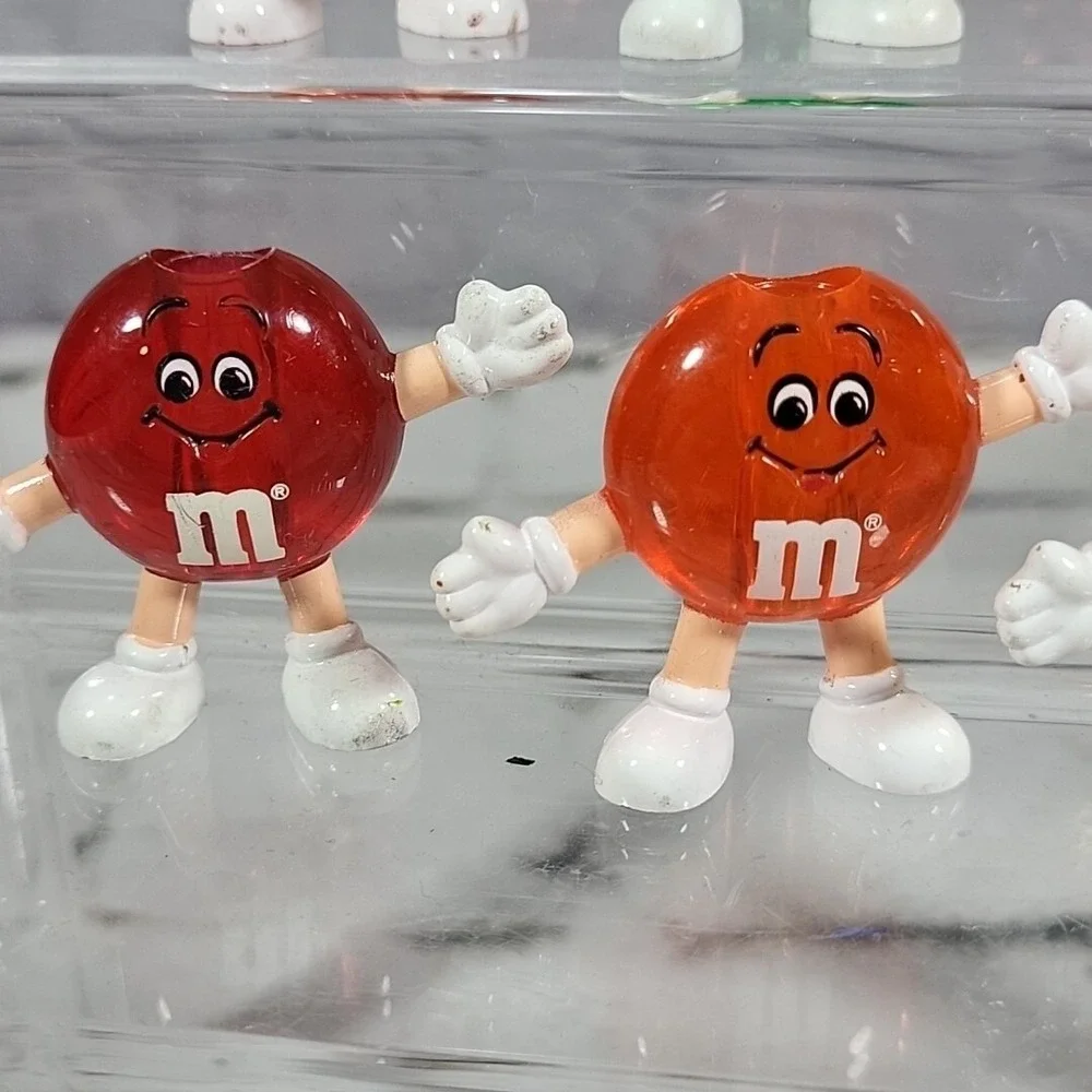 Vintage M&Ms Christmas String Light Covers Lot Of 6‎ Transparent Acrylic Candy